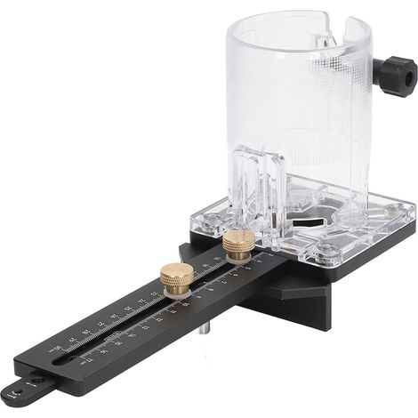 Base pour défonceuse à bois fraisage rainurage alu anodisé trous clous 2.5mm broche 8mm pour défonceuse 65mm (1/5)
