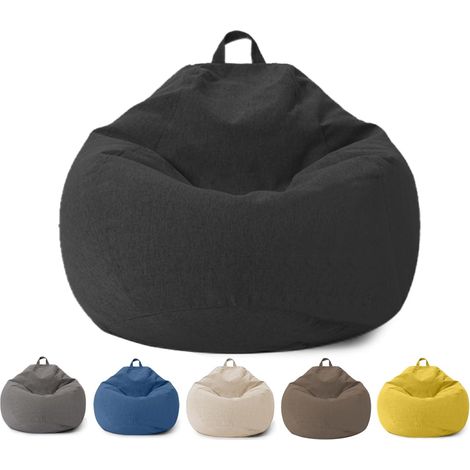 Housse de Pouf sans Rembourrage avec Fermeture éclair - pour Adultes et Enfants - 100 x 120 cm - pour Chambre à Coucher, Bureau, Salon, Terrasse (1/5)