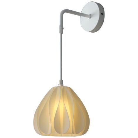 Lámpara de pared moderna impresa en 3D, de 12 W, regulable, con cable colgante ajustable, lámpara de mesilla y espejo de tocador.