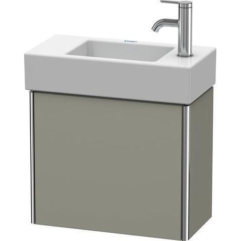Meuble vasque XSQUARE 397x484x240mm, porte à gauche, blanc super mat