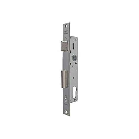 Tesa Assa Abloy 4210353NI Serratura a leva girevole a punto singolo per profili metallici, entrata in acciaio inossidabile 35 mm 2210