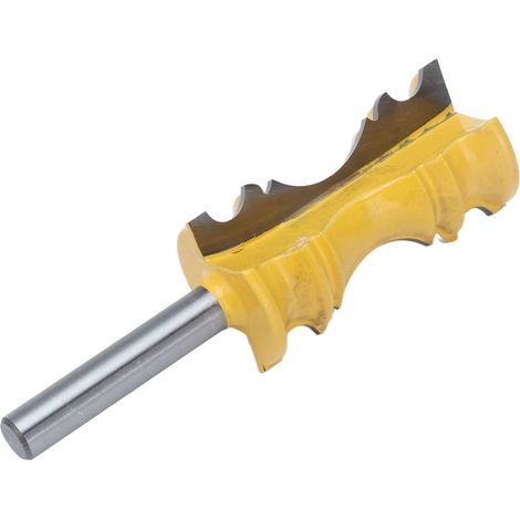 Fraise à rainurer pour plinthes, forme couronne en acier carbone, diamètre 1-1/8", profondeur de coupe 2", tige de 8mm