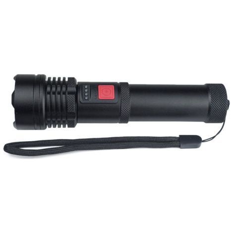 P50 strong light flashlight assembly battery usb charging rotating led flashlight (1/5)