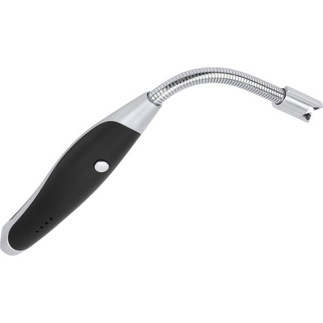 Briquet électrique à arc rechargeable par USB, ouvre-bouteille, briquet de cuisine et d'extérieur à impulsion pour barbecue et bougies, noir (1/5)