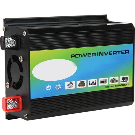 Kit solaire portable avec onduleur, double port USB 30 A, contrôleur de charge solaire 12 V/24 V, panneau solaire 18 W 18 V, noir, conversion 12 V à 110 V. (1/5)
