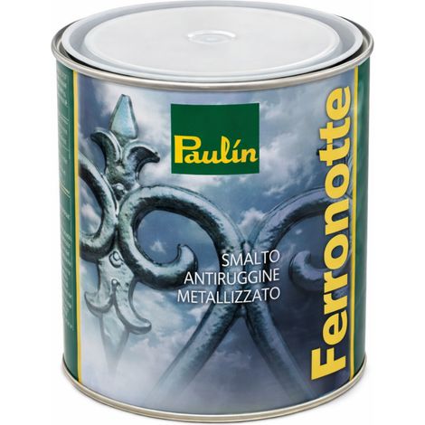 Finitura Anticorrosiva Sintetica Protezione Ferronotte per Ferro e Ghisa , 750 ml -Grigio chiario