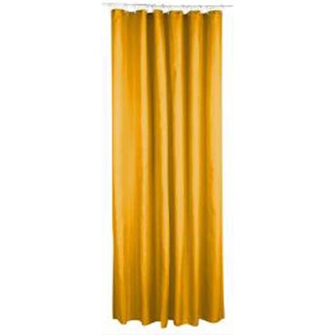 Rideau de Douche Polyester 180x200cm Jaune