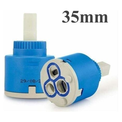 Cartouche céramique de 35 mm pour remplacement de vanne mélangeuse (1/4)