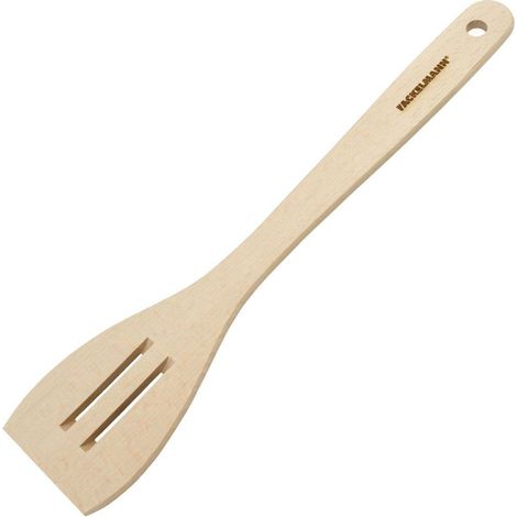 Fackelmann Pfannenwender mit Schlitzen FAIR 30 cm Buche Schlitzwender Pfannenheber Bratenwender
