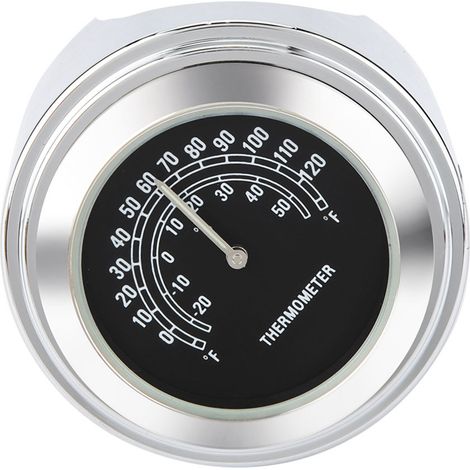 Motorrad-Thermometerhalterung, wasserdicht, 22–25 mm, schwarz, Lenkerzubehör, Temperaturanzeige (1/5)