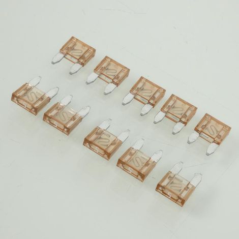 Set aus 10 n Mini-Flachstecksicherungen 3A 11x16x4mm für Auto (1/2)