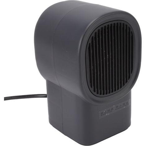 Chauffage soufflant vertical 500 W à chauffage rapide et silencieux, idéal pour la maison (UE 100-220 V, gris). (1/5)