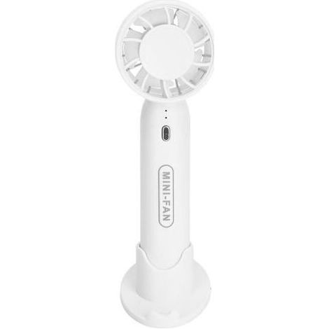 1 ventilateur rechargeable, silencieux, 3 vitesses, portable, adapté aux étudiants et au séchage d'extensions de cils (1/5)