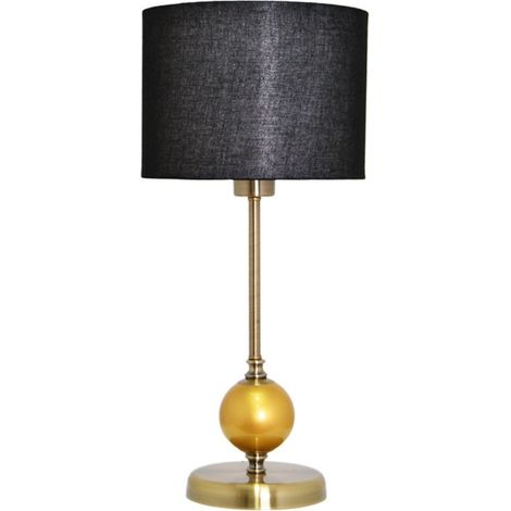 Sobremesa cuero bola oro 1xE27