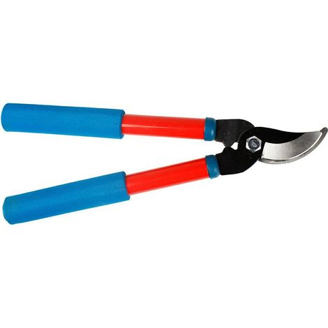 Tijeras de podar bypass para jardín, diámetro de 18 mm, dos manos, 37 cm