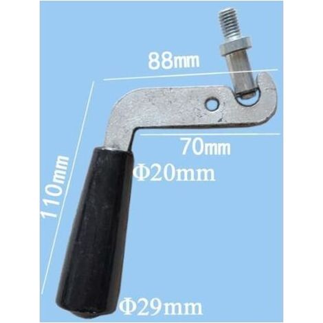 Türgriff für Holzöfen oder Kamine, einfache und professionelle Montage, robuster und hitzebeständiger Griff. (1/5)