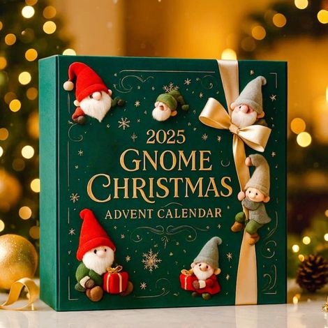Calendrier De Lavent Gnome - 24 Pendentifs En Acrylique Pour Compte À Rebours De Noël - Décoration Pour Arbre De Noël Fenêtre Rétroviseur Voiture Porte - Lot De 24 (1/4)