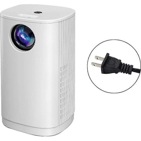 Mini-LED-Projektor T1 1080P USB, 480x360 Pixel, Weiß, US-Stecker - Tragbarer Videoprojektor