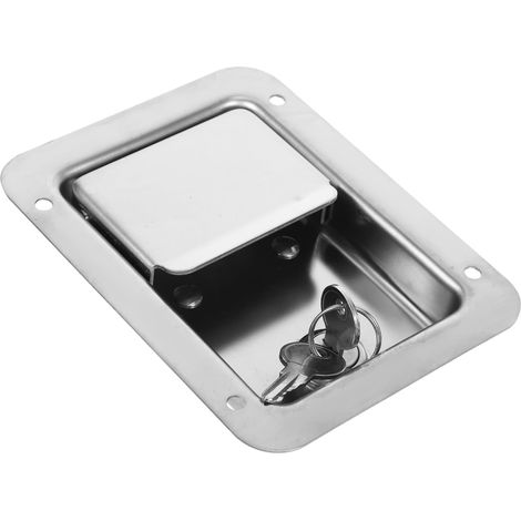 Serrure robuste en acier pour armoire à outils avec clés, car (1/5)