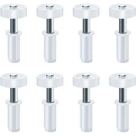 Set of 8 carbon steel guide rollers for 2-leaf closet doors, replacement parts for 4.5 cm thick closet doors.