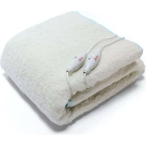 Couverture chauffante double Ardes AR423 en laine mélangée 150 x 160 cm beige (1/2)