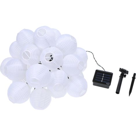 Meter (16,4 Fuß) lange Solar-Lichterkette mit 20 LEDs, 2 Beleuchtungsmodi (Dauerlicht und Blinklicht), flexibel und wasserbeständig (IP44), eingebauter 400 mAh Akku. (1/5)