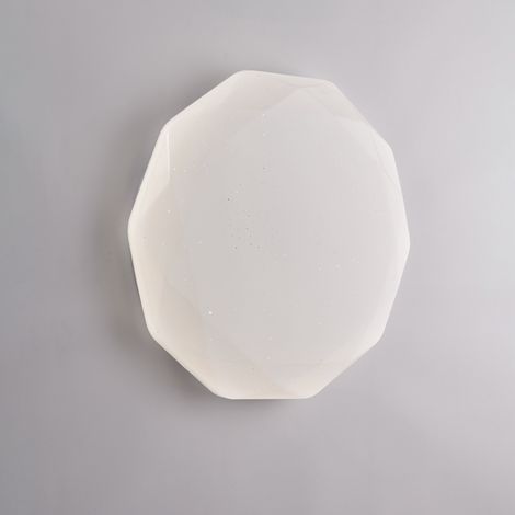 Plafoniera in acrilico bianco diametro 40 con led integrato CCT + telecomando H.7 - Ø 40