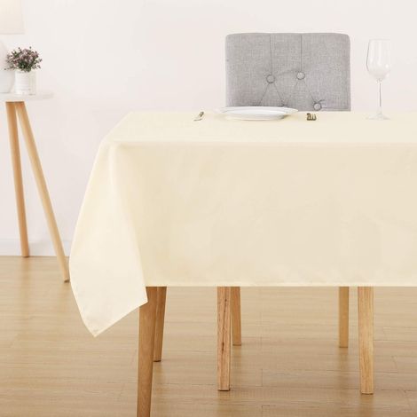 Tischdecke Wasserabweisend Lotuseffekt 160 x 130 cm (Rechteckig) Beige (1/5)