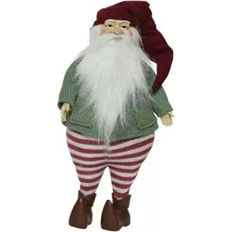 Gnomo de Papá Noel 19x81x15 cm