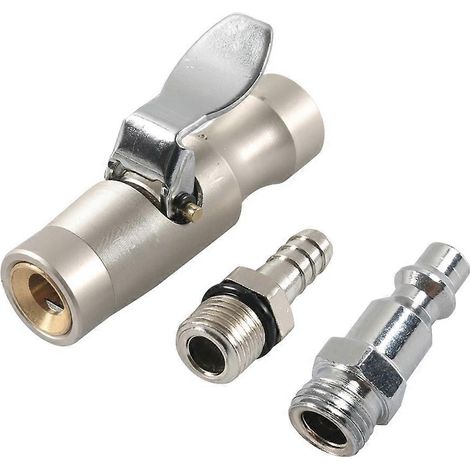 Aufblasschlauch für Autoreifen, aufblasbare Luftpumpe, Verlängerung, Adapter, Schraubreifenanschluss, Verriegelungs-Aufblasdüse für Fahrrad und Motorrad (1/5)