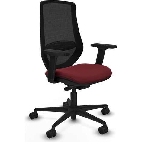 Piqueras y Crespo Mardos Silla granate cómoda para oficina (1/3)