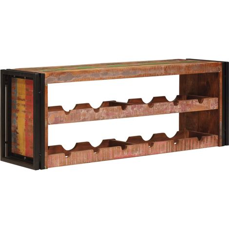 Étagère à vin Marron 100 x 45 x 33 cm Bois récupéré massif (1/5)