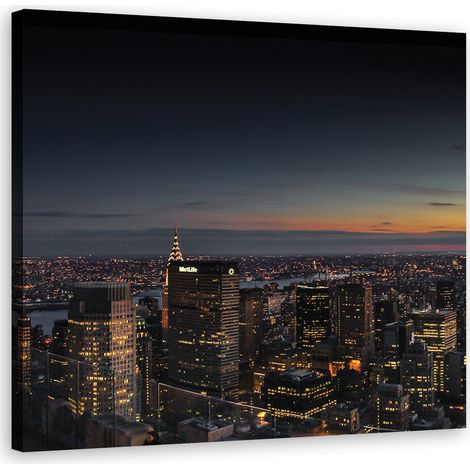 Cadre déco New York de nuit 60x60 (1/5)