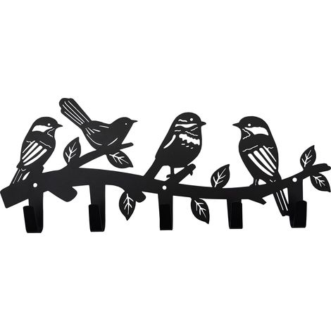 Wanddekoration mit Haken (Spatz) (1/5)