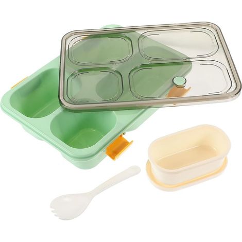 Boîte à lunch réutilisable avec compartiments et couvercle (1/5)
