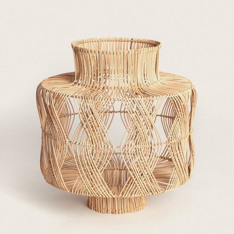 Lampenschirm Pendelleuchte Rattan Oia ILUZZIA Natürlich (1/3)