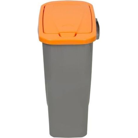 PATTUMIERA CON COPERCHIO 25L ARANCIO (1/5)