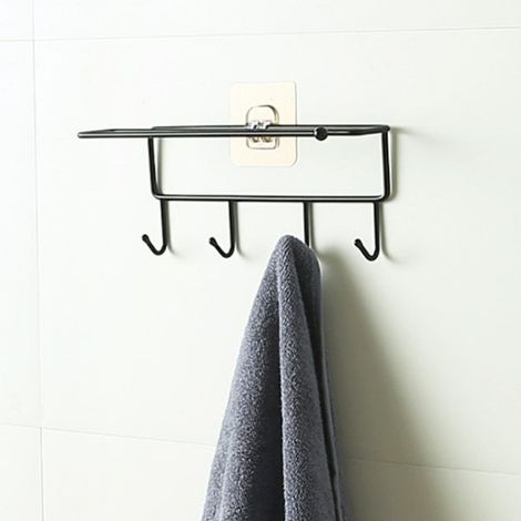 Starke Klebehaken für Schuhregale und Wandablagen, rückstandsfreie Klebepads, bohrfreie Montagepads für Badezimmerhaken (1/5)