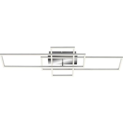 Aplique plafoniera cct led 104 x 42 x 10 cm 2x19w 2500 lm cromo (1/2)