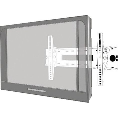 Wandhalterung f 48" verstellbar silber