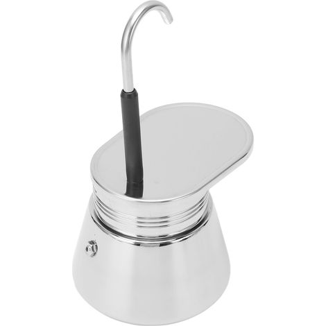 Cafetière italienne à bec verseur unique en acier inoxydable, 50 ml, idéale pour la maison et le bureau. (1/5)