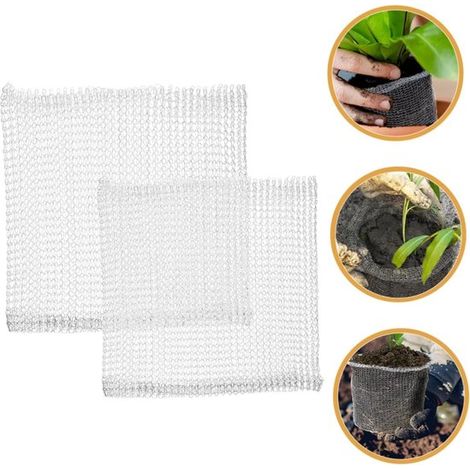 2 Stück Blumennetzbeutel, Insektennetz für Gartenpflanzen, Wurzelschutz für Pflanzen, Netzbeutel für Pflanzen, 60 x 60 cm (1/5)