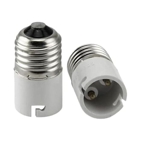 CSPARKV E27 to B22 Socket Converter, Bayonet Screw Light Bulb Socket Adapter, Bulb Holder for LED/CFL and Incandescent Bulbs