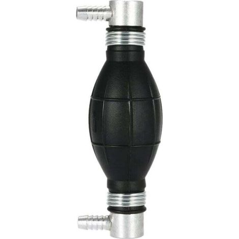 Pompe à Main Essence en Caoutchouc - Poire d'Amorçage Carburant pour Voitures, Motos et Bateaux 10mm(Noir) (1/2)