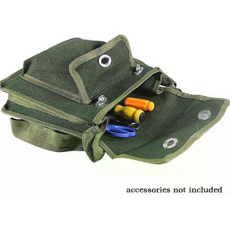 1 Werkzeugaufbewahrungstasche aus dickem, stoffverstärktem Material, Umhängetasche für Werkzeughalter, Elektriker, Reparaturwerkzeug-Organizer-Set (1/4)