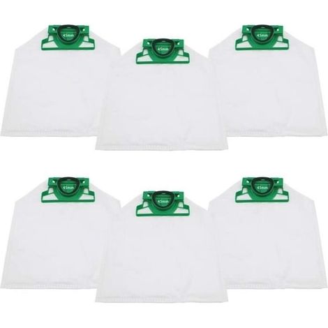 Sac d'aspirateur Vorwerk VK200 FP200,Lot de 6 sacs à poussière pour aspirateur Vorwerk VK200-8 (1/4)