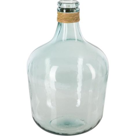 Atmosphera – Vase en verre 'Dame Jeanne' 42cm transparent – Design élégant pour arrangements floraux – Finition claire et moderne – Poids 4,45kg