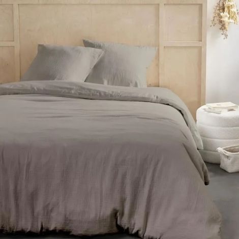Parure de lit coton 260x240 cm dune literie confortable