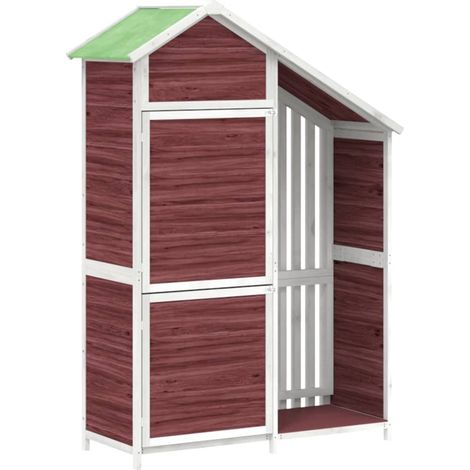 Abri à outils de jardin moka 120x53,5x170 cm bois massif pin vidaXL (1/5)