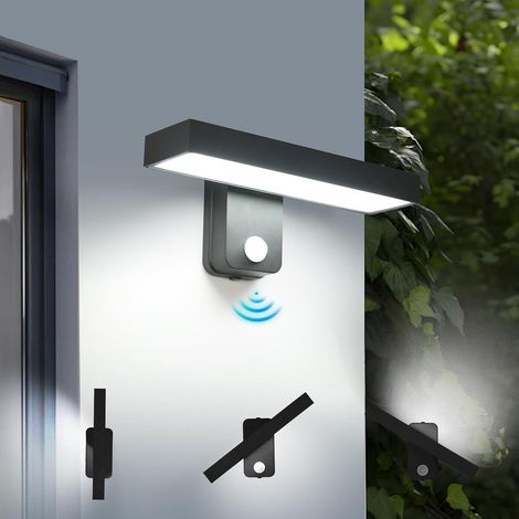 17W Applique Murale Exterieur avec Détecteur de Mouvement 6500K (1/5)